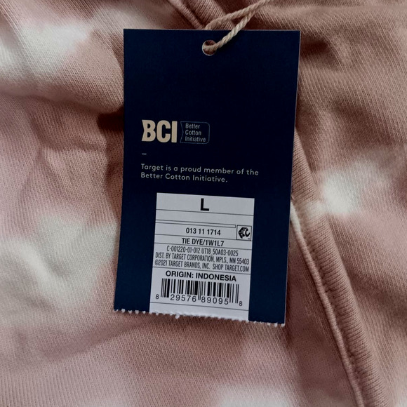 Universal Thread Women's Mid-Rise French Terry Pull-On Shorts - LRG, Tie Dye Tan - Picture 5 of 5